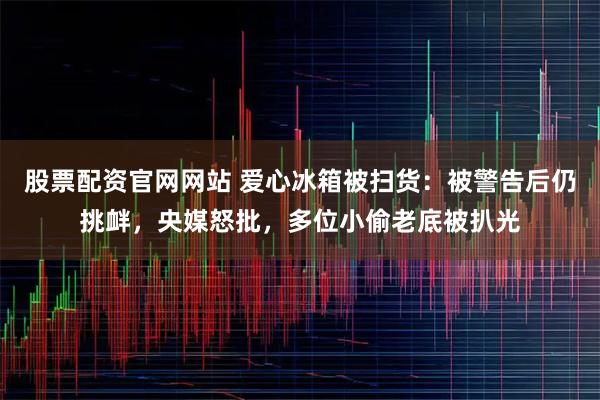 股票配资官网网站 爱心冰箱被扫货：被警告后仍挑衅，央媒怒批，多位小偷老底被扒光